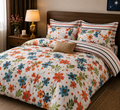 Lunova Blossom Garden King size bedsheet set